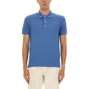 Tom Ford Classic Blue Pique Polo With Tailored Fit - NWT